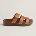 HERMÈS CALFSKIN LEATHER KOS CLOGS
