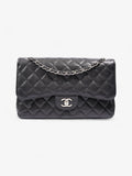 Chanel Classic Double Flap Black Caviar Leather Jumbo