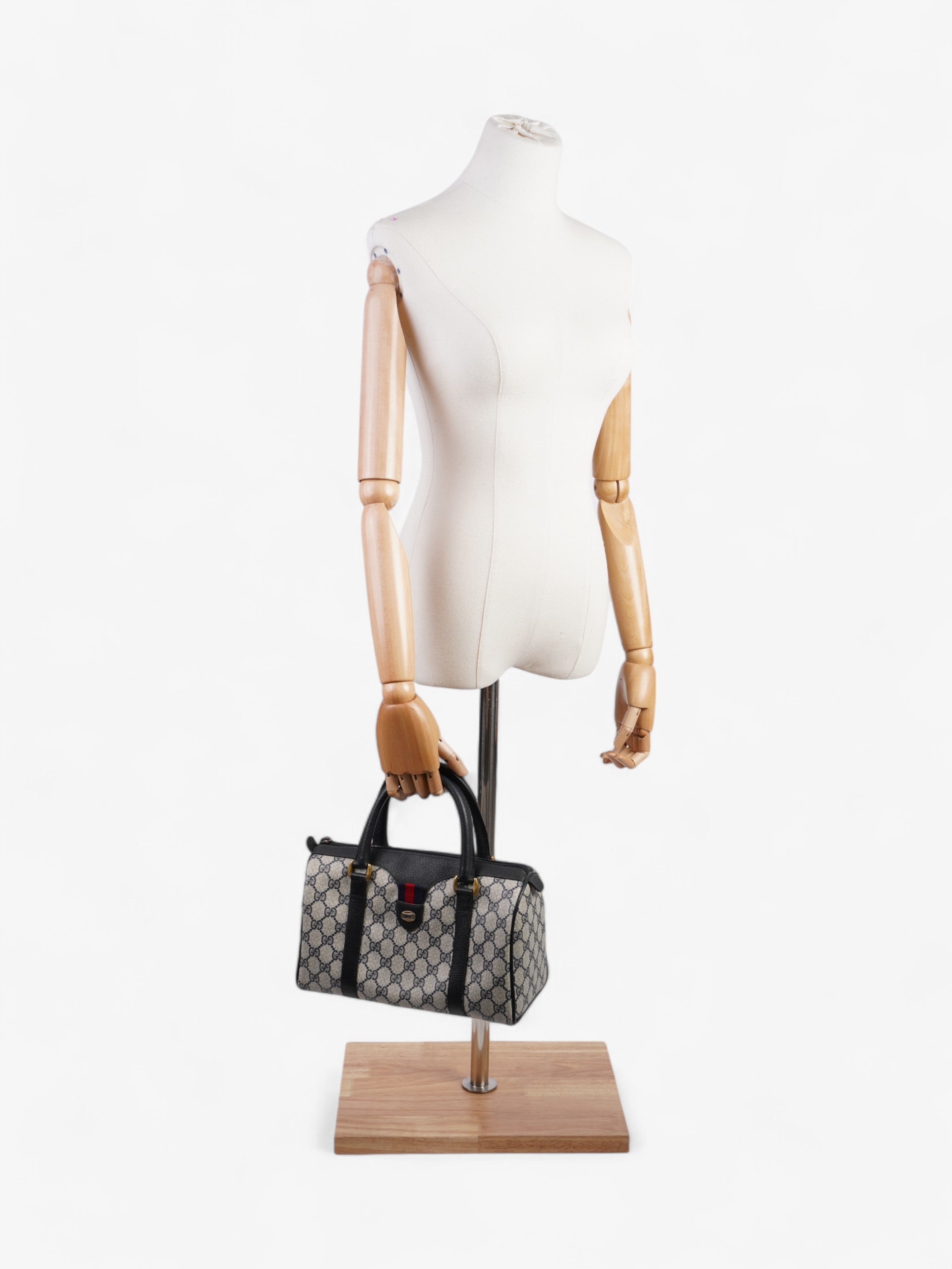 Gucci Vintage Web Doctors Bag GG Supreme / Navy Blue Canvas