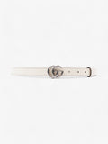 Gucci GG Marmont Thin Belt Cream Leather 110cm 44"