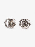 Gucci GG Stud Earrings Silver Silver Sterling