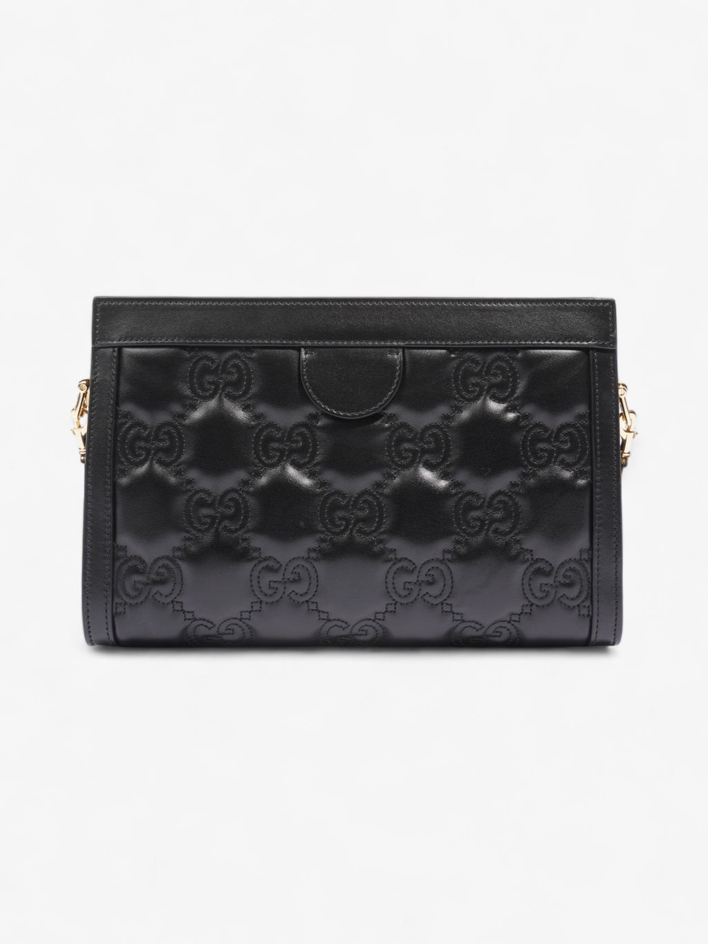 Gucci GG Shoulder Bag Black Matelasse Leather Small