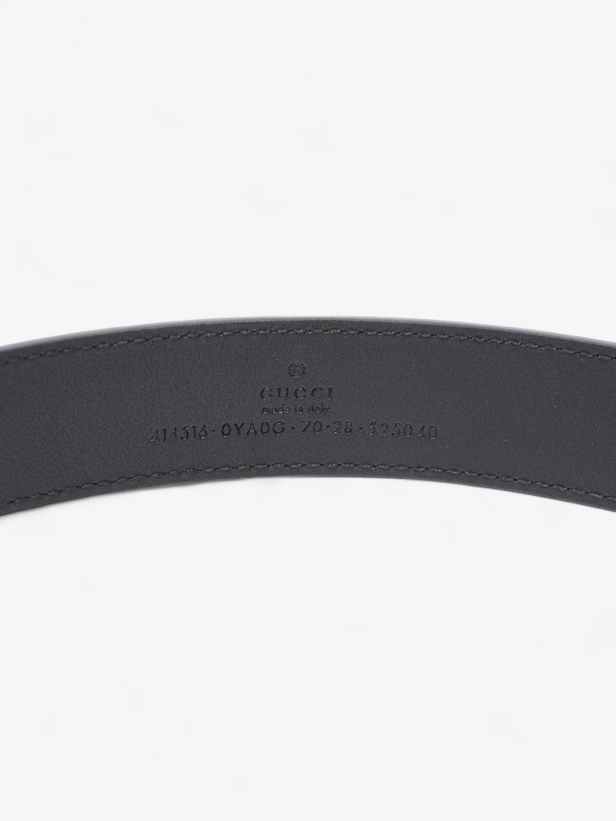 Gucci GG Marmont Belt Black / Gold Leather 70cm / 28"