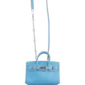 Hermès Birkin 15 Micro Celeste Epsom Palladium Hardware