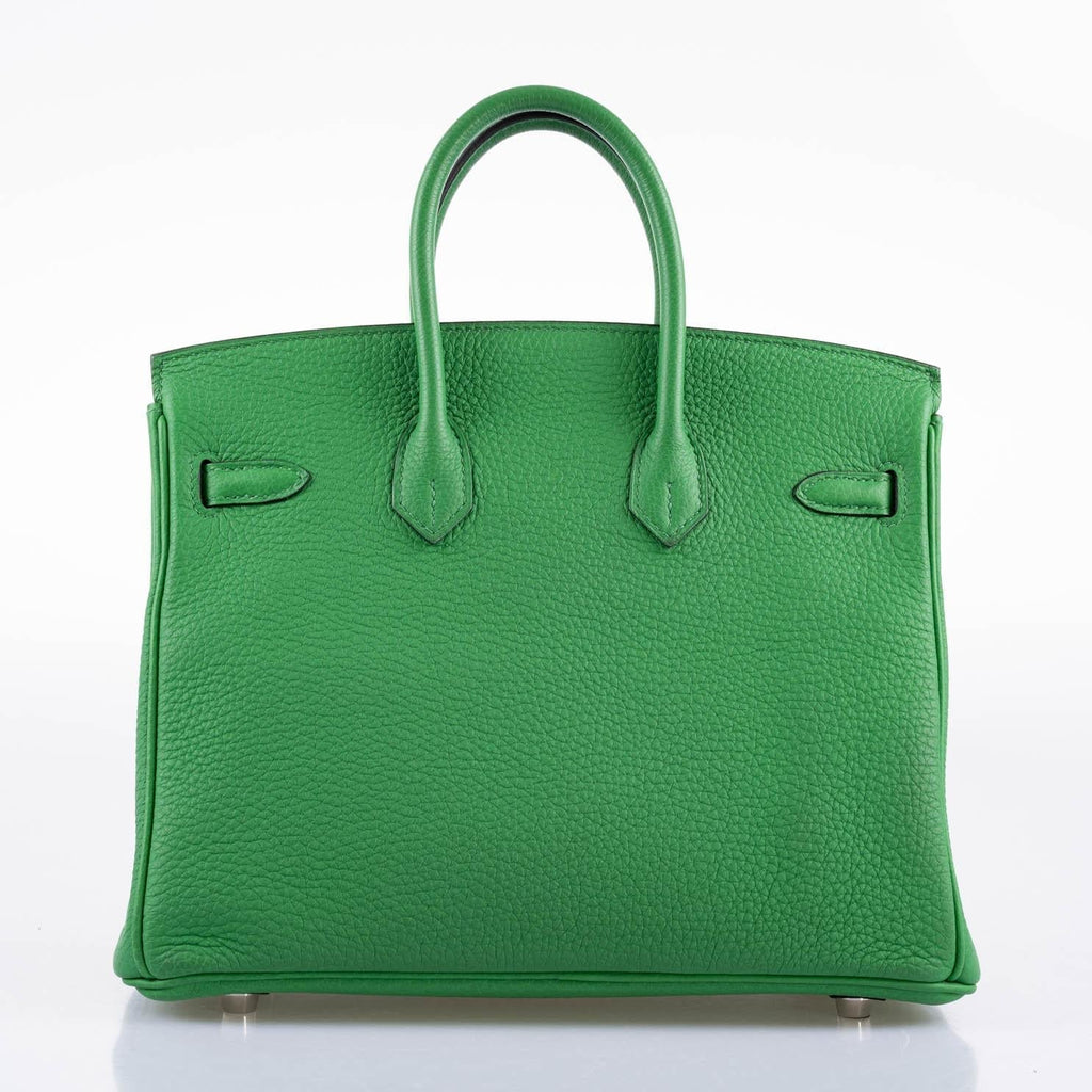 Hermès Birkin 25 Bambou (Bamboo) Green Togo with Palladium Hardware
