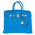 Hermès Birkin 25 Blue Zanzibar Togo Gold Hardware