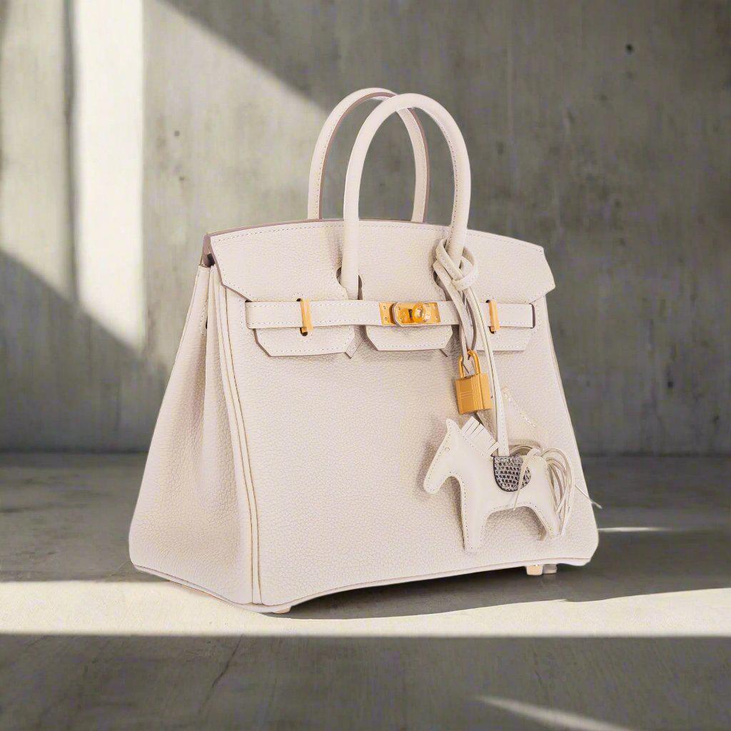 Hermès Birkin 25 Craie Togo Gold Hardware