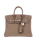 Hermès Birkin 25 Etoupe Swift Palladium Hardware