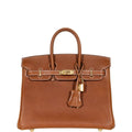 Hermès Birkin 25 Fauve Barenia Faubourg Gold Hardware