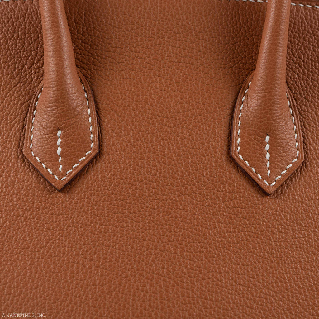 Hermès Birkin 25 Gold Taurillon Novillo Palladium Hardware