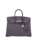 Hermès Birkin 25 Gris Etain Togo Palladium Hardware