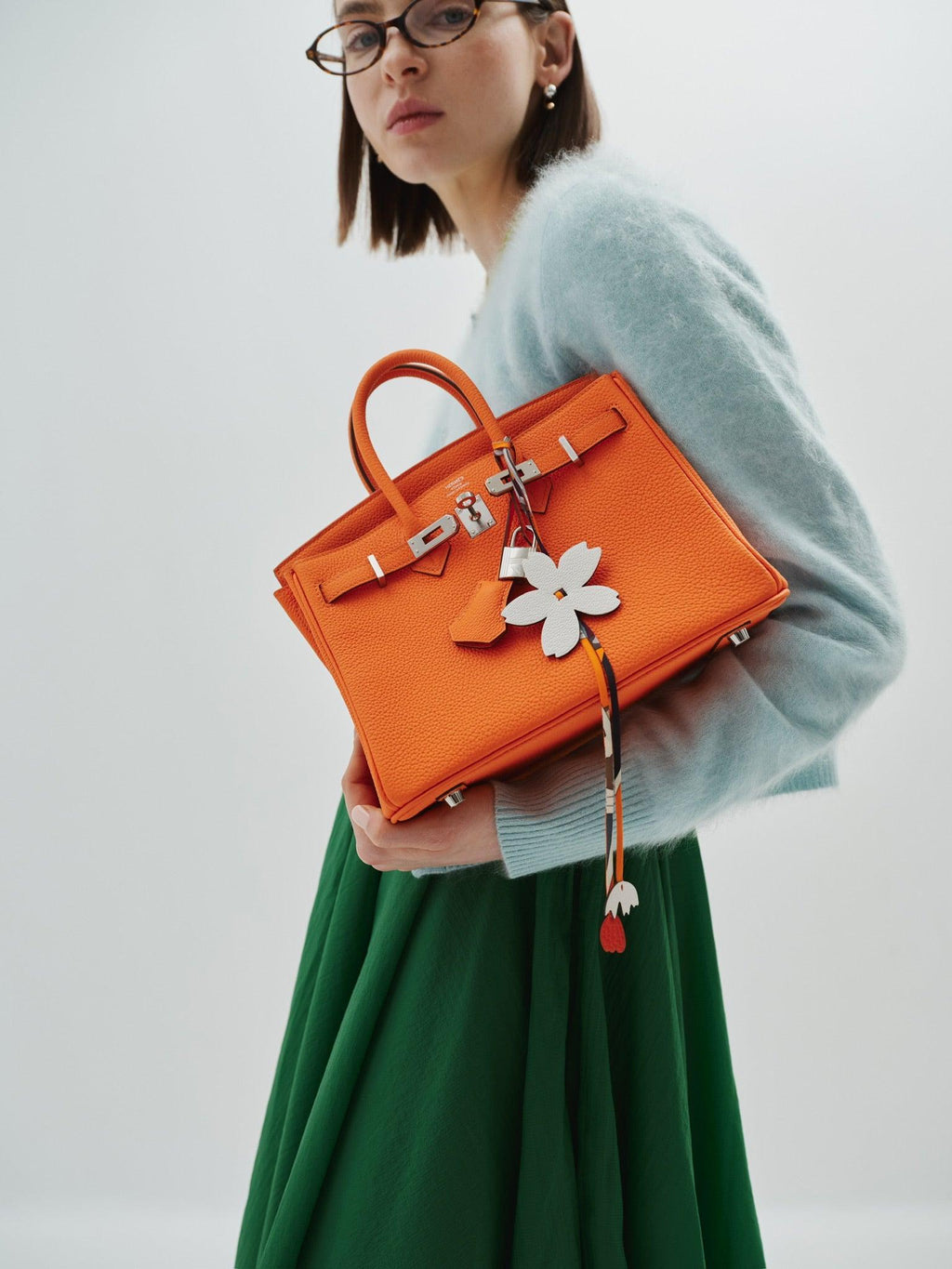 Hermès Birkin 25 Orange Minium Togo Palladium Hardware