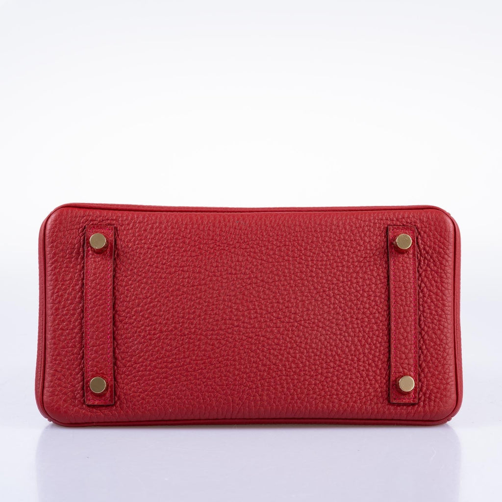 Hermès Birkin 25 Rouge Vif Togo Gold Hardware