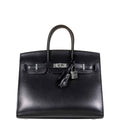 Hermès Birkin 25 Sellier Black Box Calf Palladium Hardware