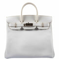 Hermès Birkin 28 HAC White Epsom Palladium Hardware - K Square