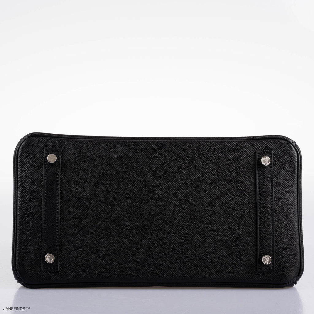 Hermès Birkin 30 Black Epsom with Palladium Hardware - 2021, Z