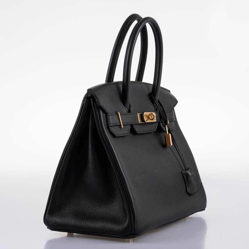 Hermès Birkin 30 Black Navillo Taurillon Leather Gold Hardware - 2020, Y