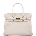 Hermès Birkin 30 Craie Epsom with Gold Hardware