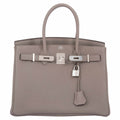 Hermès Birkin 30 Gris Asphalte Togo Palladium Hardware