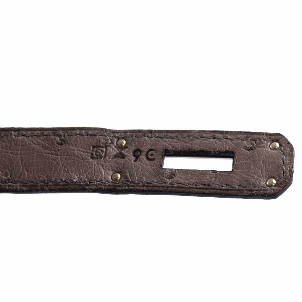 Hermès Birkin 30 Gris Tourterelle Ostrich Palladium Hardware