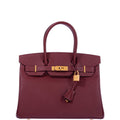 Hermès Birkin 30 Rouge H Epsom Gold Hardware