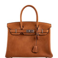 Hermès Birkin 30 Saddle Taurillon Palladium Hardware