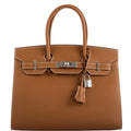 Hermès Birkin 30 Sellier Gold Madame Grain leather Palladium Hardware - 2020, Y