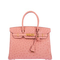 Hermès Birkin 30 Terre Cuite Ostrich Gold Hardware