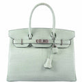 Hermès Birkin 30 Vert D'Eau Matte Alligator Palladium Hardware