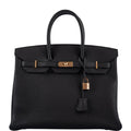 Hermès Birkin 35 Black Togo Rose Gold Hardware