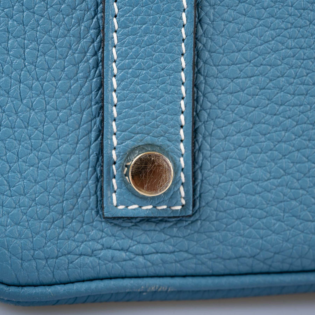 Hermès Birkin 35 Blue Jean Togo Gold Hardware