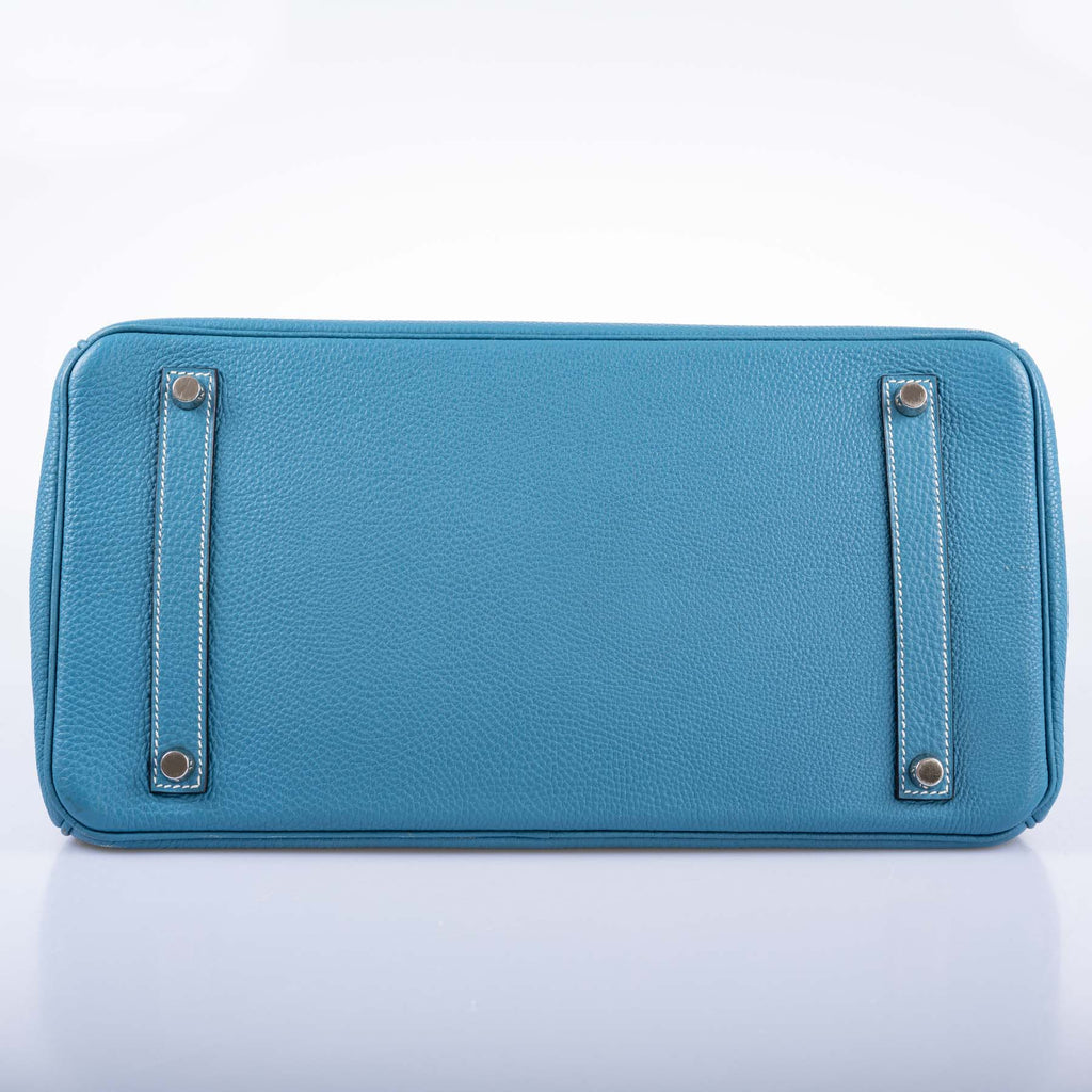 Hermès Birkin 35 Blue Jean Togo Palladium Hardware