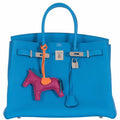 Hermès Birkin 35 Blue Zanzibar Togo Palladium Hardware