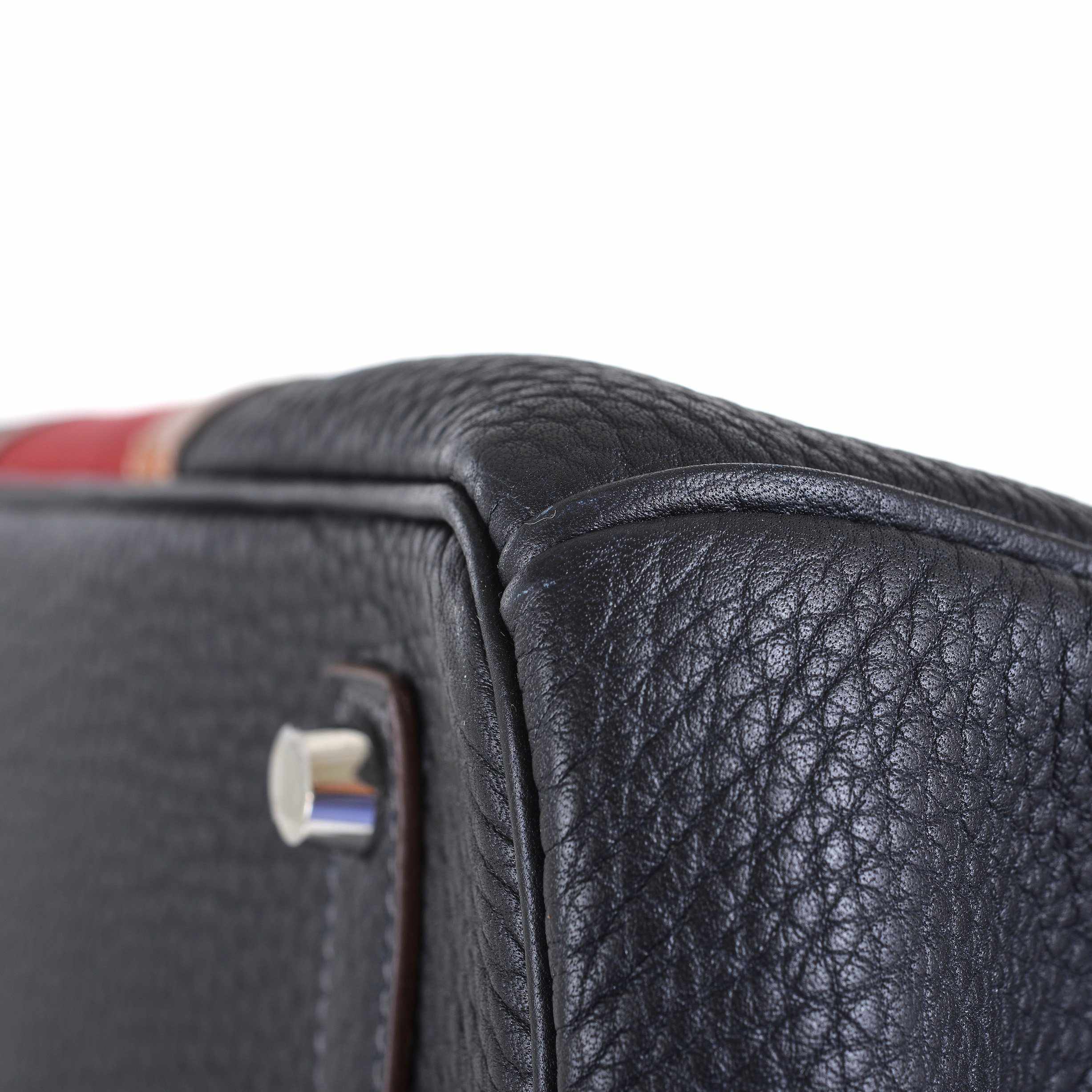 Hermès Birkin 35 Club Black, Indigo & Barenia Palladium Hardware