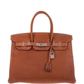 Hermès Birkin 35 Fauve Barenia Faubourg Palladium Hardware