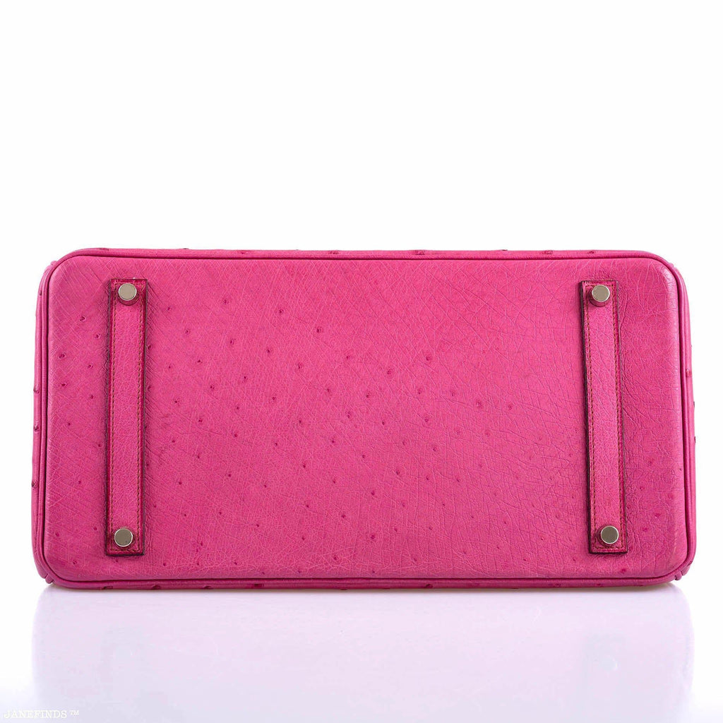 Hermès Birkin 35 Fuchsia Ostrich with Palladium Hardware