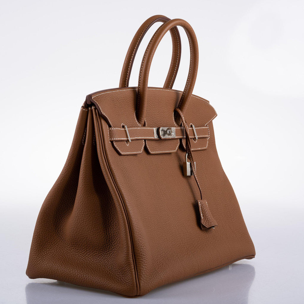 Hermès Birkin 35 Gold Togo with Palladium Hardware - 2014, R Square