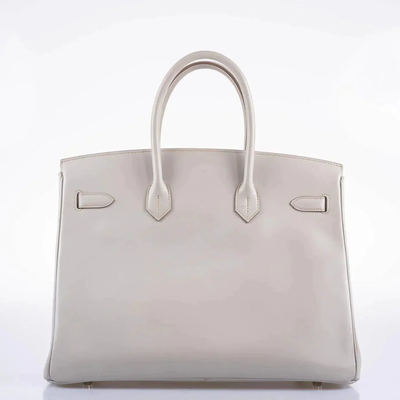 Hermès Birkin 35 Gris Perle Tadelakt Palladium Guilloche Hardware