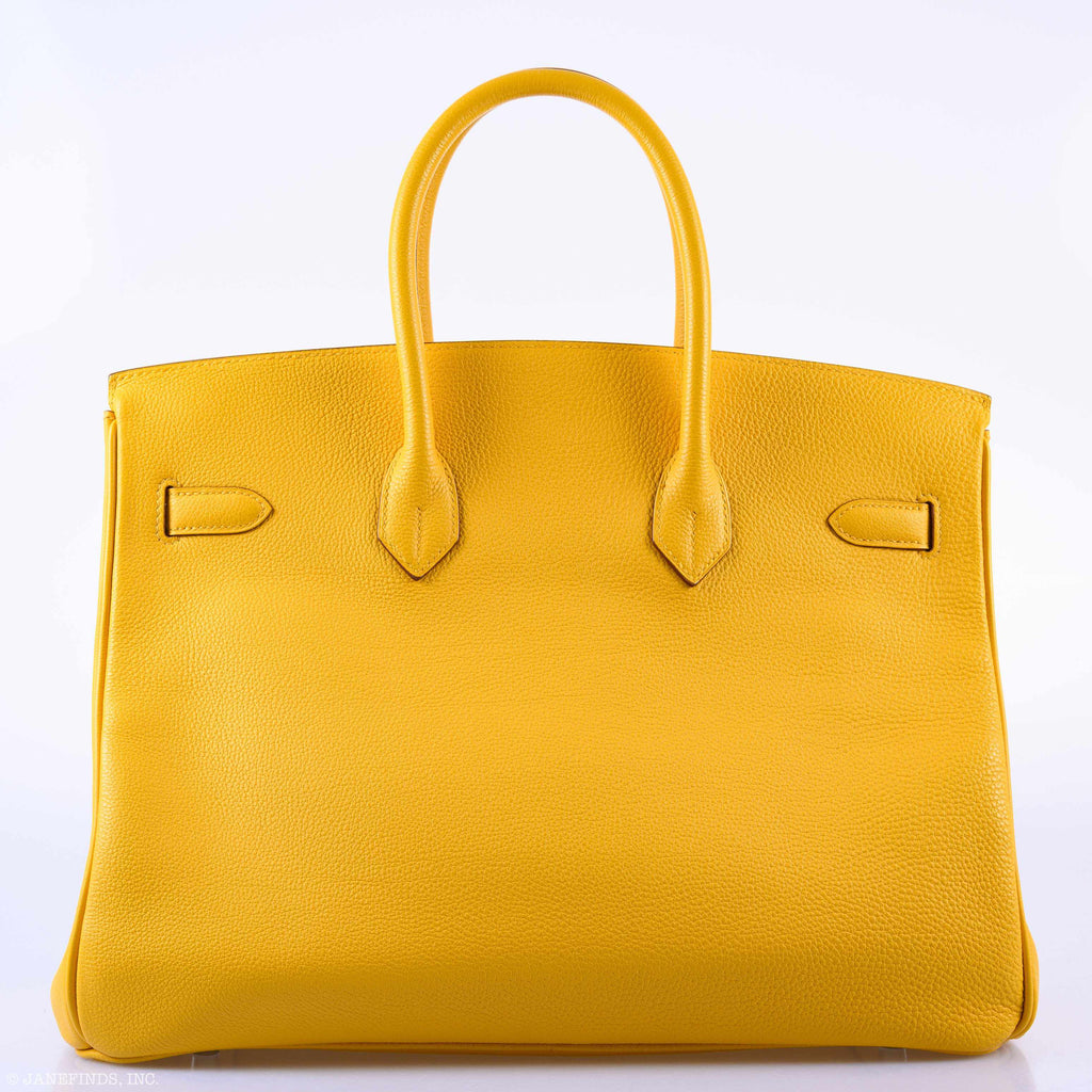 Hermès Birkin 35 HSS Fringe Soleil Togo & Multicolor Swift Leather Palladium Hardware