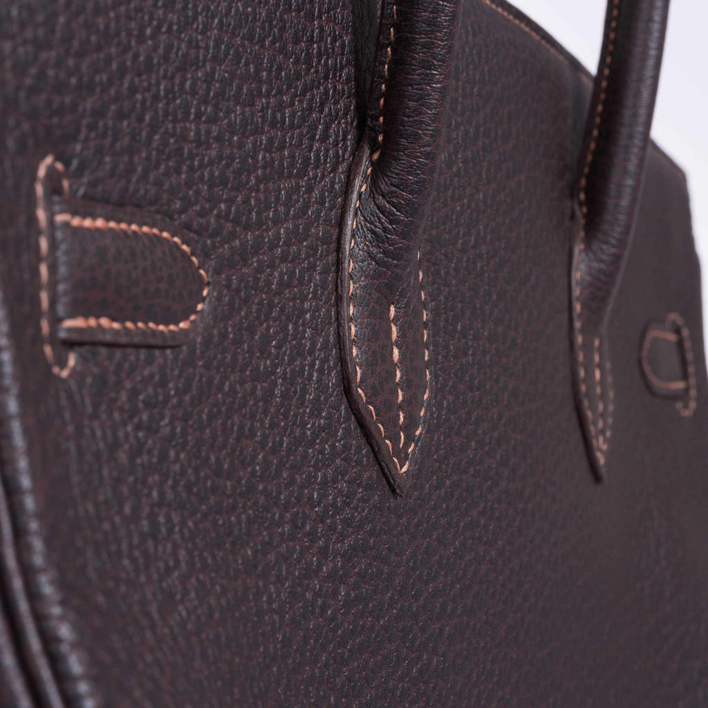 Hermès Birkin 35 Havane Fjord Special Stitching Gold Hardware