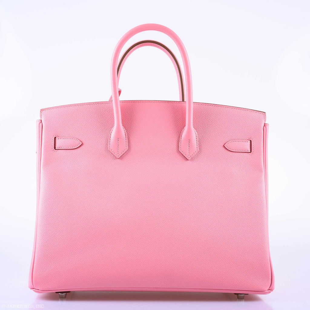 Hermès Birkin 35 Rose Confetti Epsom Palladium Hardware - 2015, T