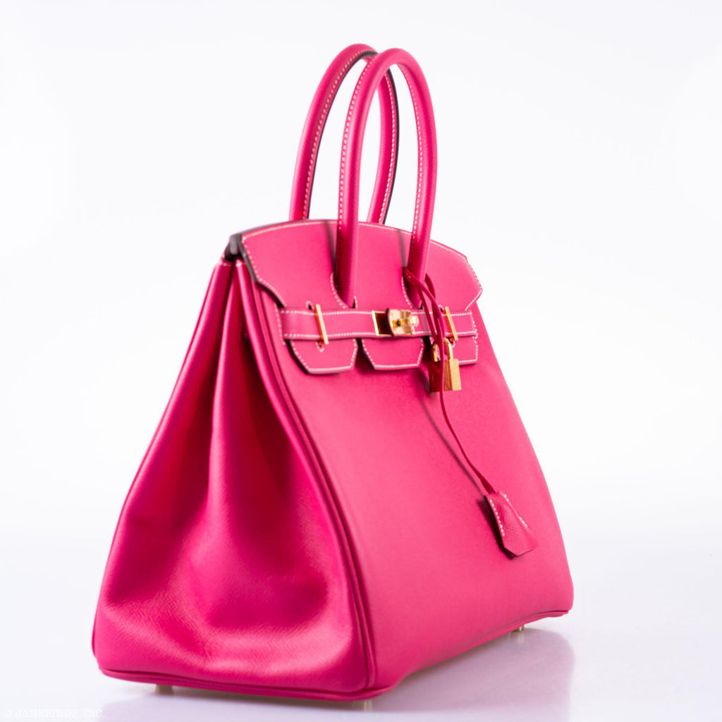 Hermès Birkin 35 Rose Tyrien Epsom Gold Hardware