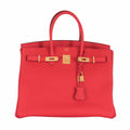 Hermès Birkin 35 Rouge Tomate Clemence Gold Hardware