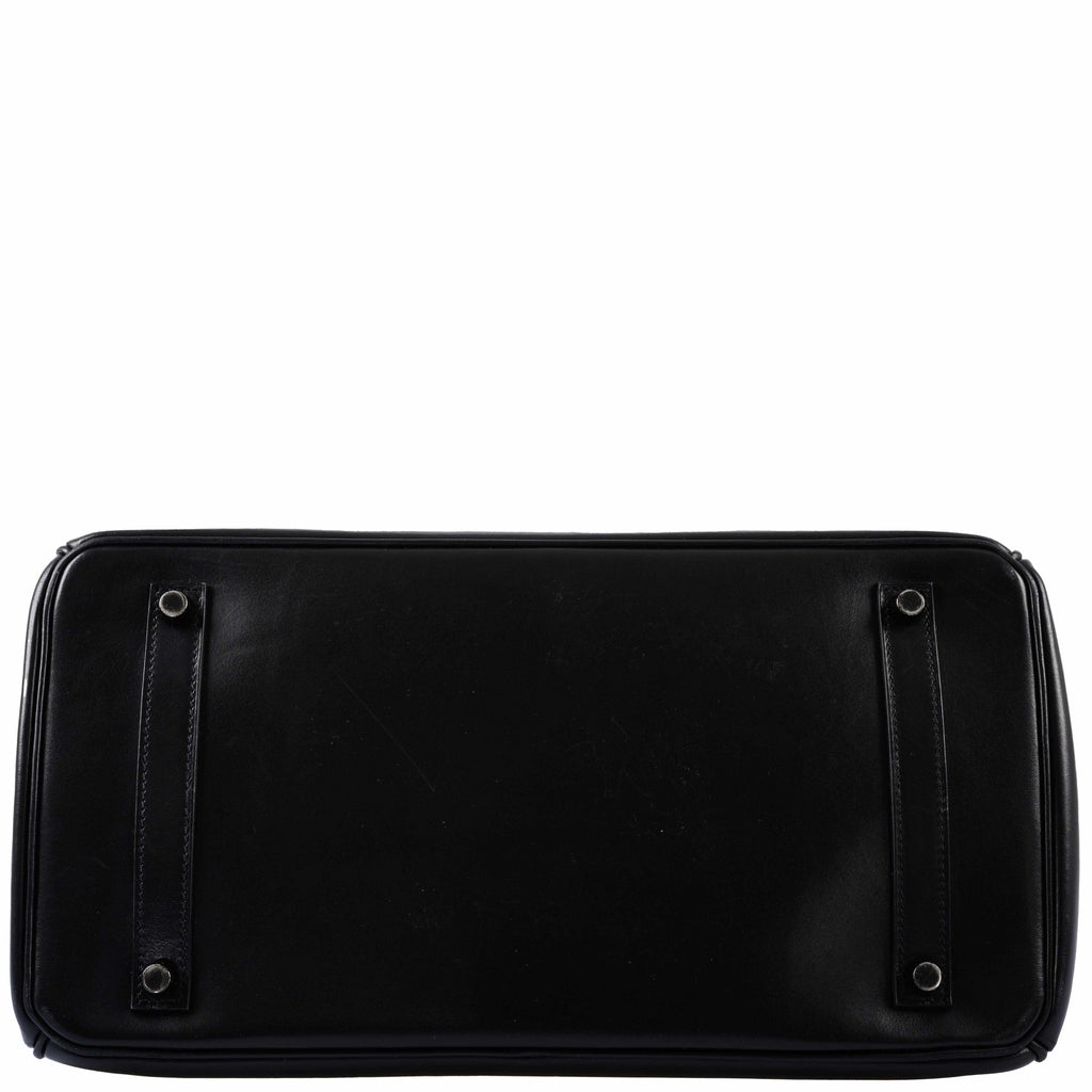 Hermès Birkin 35 SO BLACK Black Box Leather PVD Hardware - 2011, O Square
