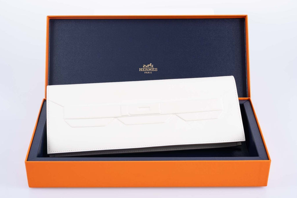 Hermès Birkin Shadow Clutch Swift Gris Pale