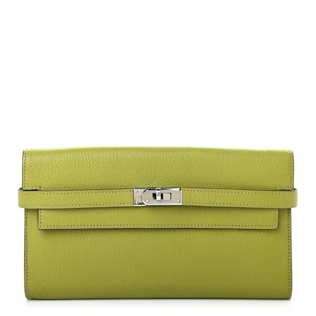 HERMÈS Kelly Long Chevre Mysore Wallet