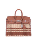 Hermès Picnic Birkin 25 Gold Swift and Stripe Osier Wicker Palladium Hardware