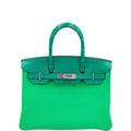 Hermès Touch Birkin 30 Vert Jade Matte Nilo Crocodile and Vert Comics Togo Palladium Hardware