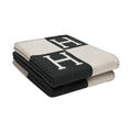 HERMÈS AVALON WOOL CASHMERE SIGNATURE CLASSIC THROW BLANKET