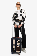 Hermès Indigo Taurillon Regate Leather and Canvas RMS Rolling Mobility Suitcase